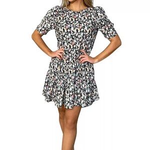 AX Paris Floral Print Smock Dress